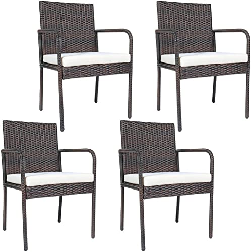 Office Chair Gaming Chair Computer Chair 4 Piece Outdoor Patio Dining Chair Cushioned Sofa with Armrests Garden Deck