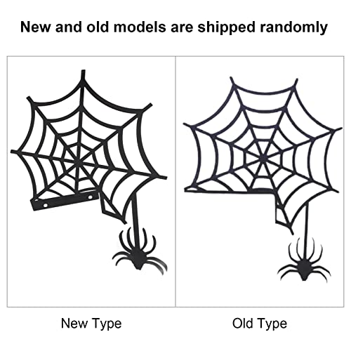 Wooden Witch Spider,Spider Web Door Corner Decoration Halloween Decor Halloween Witch Sign for Cabinets Windows Mirrors Door (spiders)