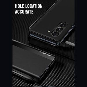 Phone Case For Samsung Galaxy Z Fold 5 2023 Magnetic Translucent Plating Leather Flip Case + PC Smart Full Body Protective Shell Stand Holder Cover For Samsung Galaxy Z Fold 5 2023 phone protector ( C