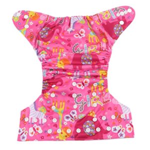 baby cloth diapers, reusable infant swim diaper washable cloth hook loop operating size adjustable for baby girls and boys (bl001)