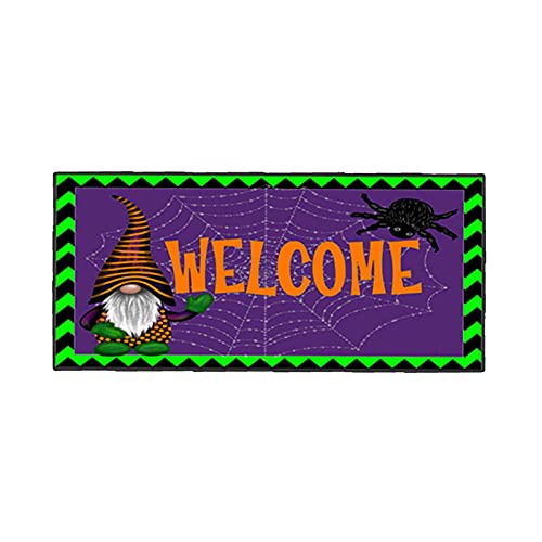 Halloween Decor Wall Welcome Hanging Garden Ornament Halloween Decorative Vintage Sign Home Decoration & Hangs