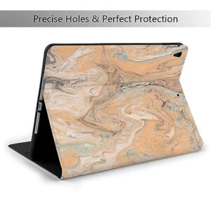 Marble Yellow Case Fit for IPad Air 3 Pro 10.5 Inch Case with Auto Sleep/Wake Ultra Slim Lightweight Stand Leather Cases