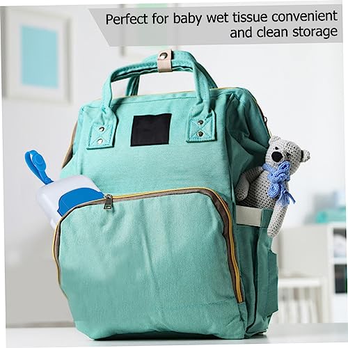 Cabilock 2Pcs wet tissue case outdoor wet wipe dispenser wipe warmer stroller baby holder pacifier wipes diaper tissue box wipes container storage box travel wipes case wet wipes