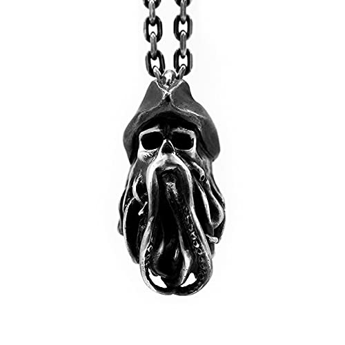 PNJSILVER New 2024 Vintage 316L Stainless Steel Of The Captain Octopus David Jones Pendant Men's Women's Necklace Fashion Accessories Creative Gift