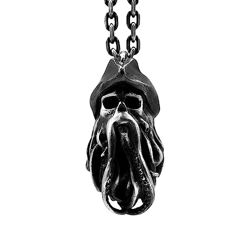 PNJSILVER New 2024 Vintage 316L Stainless Steel Of The Captain Octopus David Jones Pendant Men's Women's Necklace Fashion Accessories Creative Gift