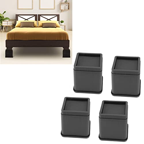 KJAOYU Bed Risers4pcs Stackable Furniture and Bed Risers Anti Slip Rubber Pad Lifts Up Riser for Sofa Bed Chair