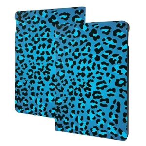 blue leopard print case fit for ipad air 3 pro 10.5 inch case with auto sleep/wake ultra slim lightweight stand leather cases