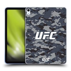 head case designs officially licensed ufc camouflage logo soft gel case compatible with apple ipad air 2020/2022