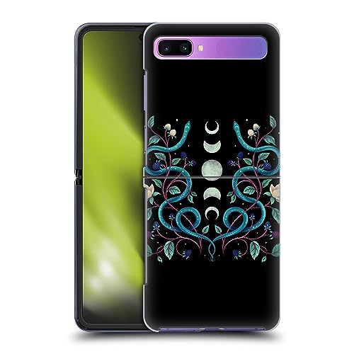 Head Case Designs Officially Licensed Episodic Drawing Serpent Moon Illustration Animals Hard Back Case Compatible with Samsung Galaxy Z Flip / 5G