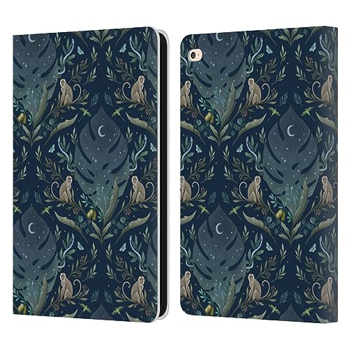 Head Case Designs Officially Licensed Episodic Drawing Monkey Tropical Light Pattern Art Leather Book Wallet Case Cover Compatible with Apple iPad Air 2 (2014)