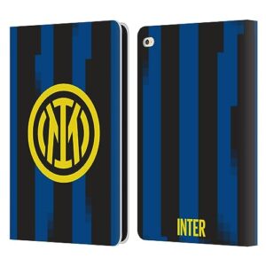 head case designs officially licensed inter milan home 2023/24 crest kit leather book wallet case cover compatible with apple ipad air 2 (2014)