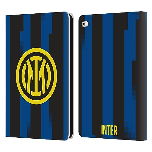Head Case Designs Officially Licensed Inter Milan Home 2023/24 Crest Kit Leather Book Wallet Case Cover Compatible with Apple iPad Air 2 (2014)