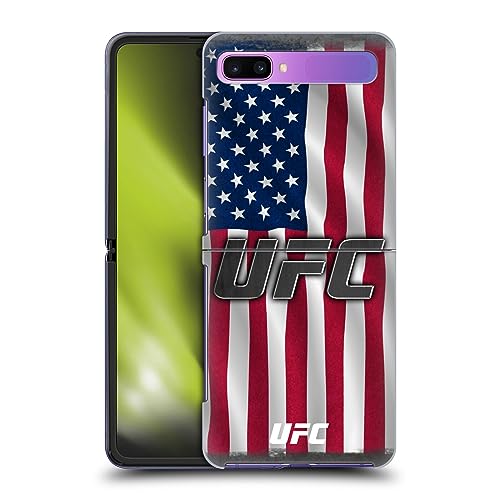 Head Case Designs Officially Licensed UFC US Flag Logo Hard Back Case Compatible with Samsung Galaxy Z Flip / 5G