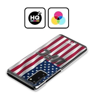 Head Case Designs Officially Licensed UFC US Flag Logo Hard Back Case Compatible with Samsung Galaxy Z Flip / 5G