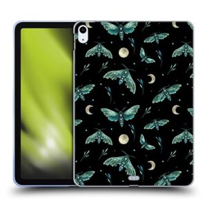 head case designs officially licensed episodic drawing lime hawk moth pattern art soft gel case compatible with apple ipad air 2020/2022