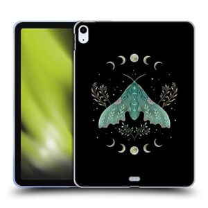head case designs officially licensed episodic drawing luna and moth illustration animals soft gel case compatible with apple ipad air 2020/2022