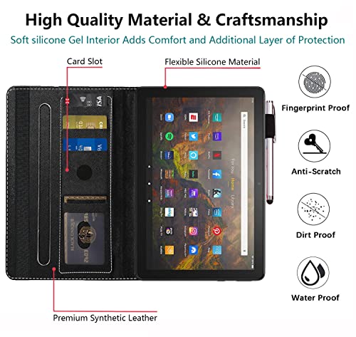 Case Compatible with Amazon All-New Kindle Fire 7 Tablet (2022 Release-12th Generation) Latest Model 7，Slim Fit Foldable Standing Cover Case with Auto Sleep/Wake，Philippians 4-13 Flower Board