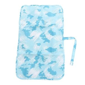 Diaper Changing Pad, Baby Changing Mat Waterproof Easy Cleaning Soft for Outdoor for Car (Water Blue Graffiti)