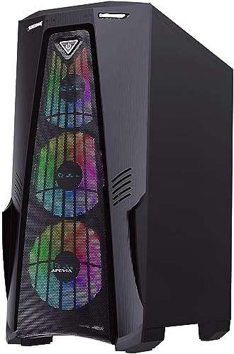 Gaming Computer Desktop PC Custom Gaming PC 8-Core RYZEN 7 4.6 Ghz Turbo CPU 32GB RAM 1TB SSD NVME Radeon Plug and PlayTower PC System Windows