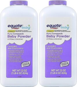 pure cornstarch baby powder with lavender and chamomile (22 oz - 2 pack)
