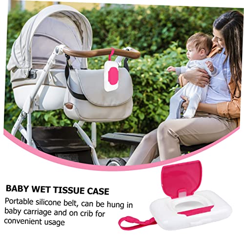 Toyvian Outgoing Baby Mouth and Hand Wipes Box Portable Wet Wipes Box Wipe Dispenser Plastic Container Plastic to go containers Infant Wet tissues Wipes case Plastic Baby Tissue Case Carry