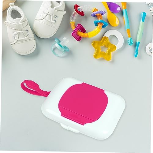 Toyvian Outgoing Baby Mouth and Hand Wipes Box Portable Wet Wipes Box Wipe Dispenser Plastic Container Plastic to go containers Infant Wet tissues Wipes case Plastic Baby Tissue Case Carry