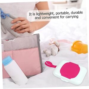 Toyvian Outgoing Baby Mouth and Hand Wipes Box Portable Wet Wipes Box Wipe Dispenser Plastic Container Plastic to go containers Infant Wet tissues Wipes case Plastic Baby Tissue Case Carry