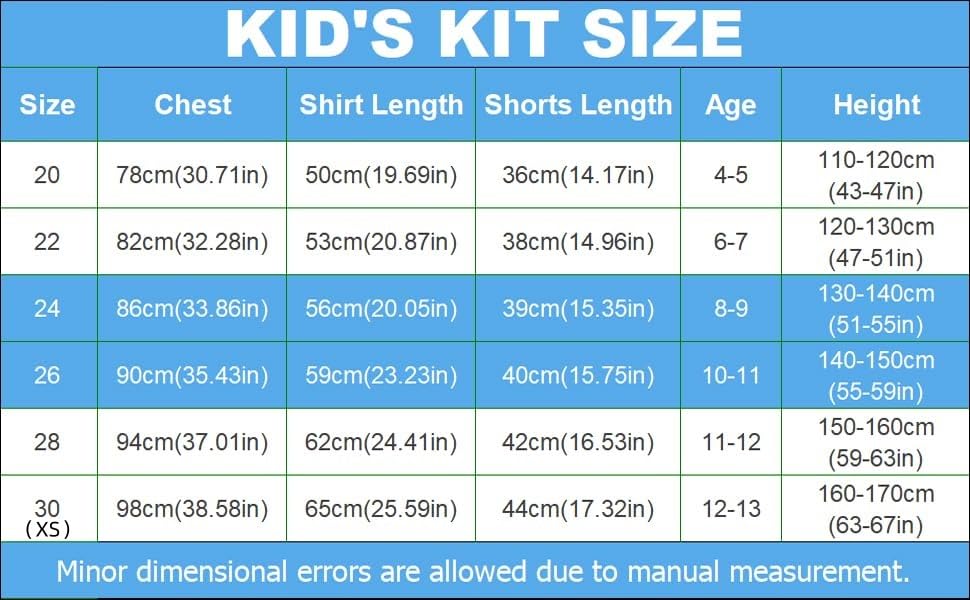 Cdwioe Boys' Soccer Jerseys Kids #10 Football Training Uniforms for Boys Girls Youth Soccer Shirts and Shorts Kit Set for 4-13 Years