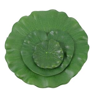 abaodam 10pcs fish tank simulated lotus leaf faux greenery artificiales para faux plants fish pond leaves decoration pond lilly pad floating water lily fish tank ornament