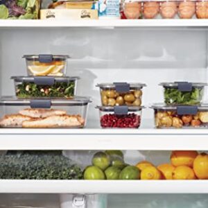 Rubbermaid Brilliance BPA Free Food Storage Containers with Lids, Airtight, for Kitchen and Pantry Organization & Brilliance BPA Free Food Storage Containers with Lids, Airtight