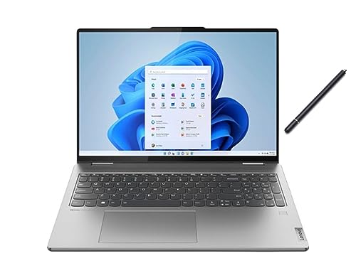 Lenovo Yoga 7 16" WUXGA 2 in 1 Touch Screen Laptop | AMD Ryzen 5 7535U | AMD Radeon 660M Graphics | 8GB RAM DDR5| 512GB SSD | Backlit | Fingerprint | Windows 11 Home | Bundle with Stylus Pen