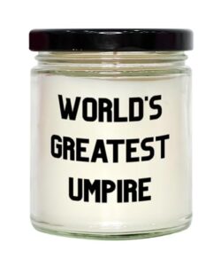 world's greatest umpire umpire scent candle, epic umpire gifts, for coworkers from boss, scented candles, gift for her, candle lover, unique gifts, thoughtful gifts, personalized gifts, gifts for him
