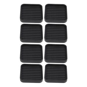 YOUTHINK Heavy Duty Upgraded Rubber Bed Risers 8PCS, More Space, Anti Slip Pads, Improve Sleep, Easy to Use