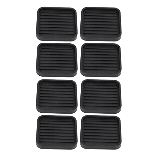 YOUTHINK Heavy Duty Upgraded Rubber Bed Risers 8PCS, More Space, Anti Slip Pads, Improve Sleep, Easy to Use