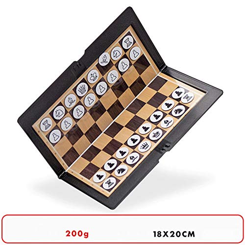 Chess Set Magnetic Chess Set Wallet Appearance Portable Folding Chessboard Board Games Travel Party Children Gift International Chess Chess Game Board Set