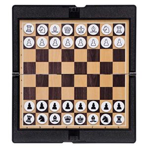 Chess Set Magnetic Chess Set Wallet Appearance Portable Folding Chessboard Board Games Travel Party Children Gift Chess Game Board Set