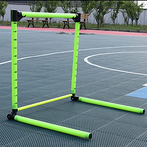 Pro Adjustable Hurdles with Scale, Lightweight Track & Field Workout Trainer Kit, Athletic Soccer & Football Training Equipment for Outdoor