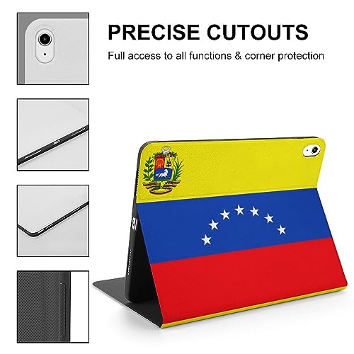 Venezuelan Flag Fashion Case for IPAD 2020 AIR 4 （10.9in）, Pen Slot Protective Cover for IPAD 2020 AIR 4 （10.9in）, Convenient Magnetic Stand