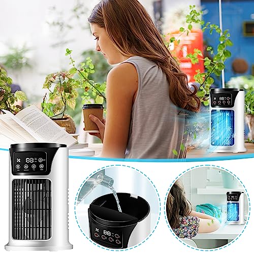 Portable A𝐢r Conditioners, Evaporative A𝐢r Cooler 3 Speeds,USB Personal Evaporative A𝐢r Cooler, Portable Humidifier F𝐚n for Bedroom Kitchen Office Desk Camping #D