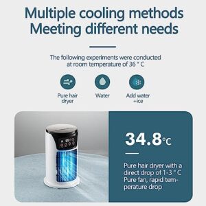 Portable A𝐢r Conditioners, Evaporative A𝐢r Cooler 3 Speeds,USB Personal Evaporative A𝐢r Cooler, Portable Humidifier F𝐚n for Bedroom Kitchen Office Desk Camping #D