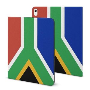 south african flag fashion case for ipad 2020 air 4 （10.9in）, pen slot protective cover for ipad 2020 air 4 （10.9in）, convenient magnetic stand