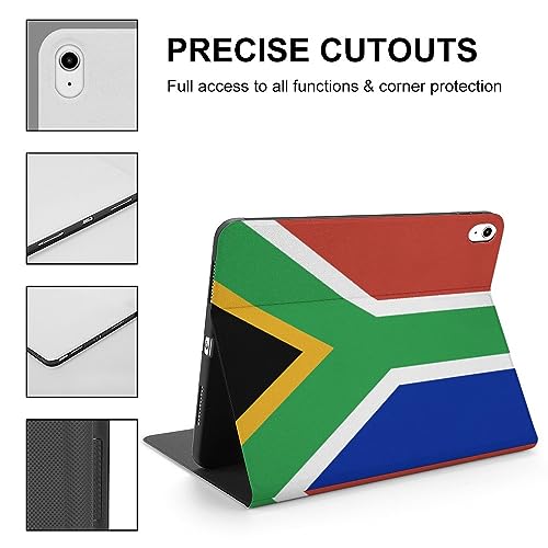 South African Flag Fashion Case for IPAD 2020 AIR 4 （10.9in）, Pen Slot Protective Cover for IPAD 2020 AIR 4 （10.9in）, Convenient Magnetic Stand