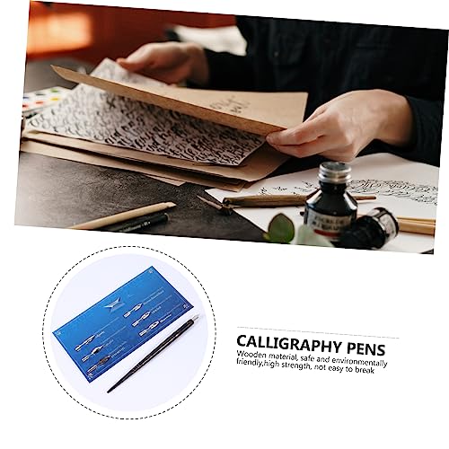 TEHAUX 1 Set acrylic dip pen Glass desktop resin calligraphy pen dip pen student wood calligraphy pen penholder acrylic pen pen set calligraphy drawing pen comics english calligraphy pen