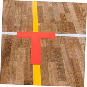 Kisangel 2pcs Stadium Landmark Sticker Labels Non Skid Rug Outdoor Sign Sports Supplies Tennis Basketball Court Stencil Kit for Concrete Marker Tray for Outdoor Sit Marker Tennis Court Line