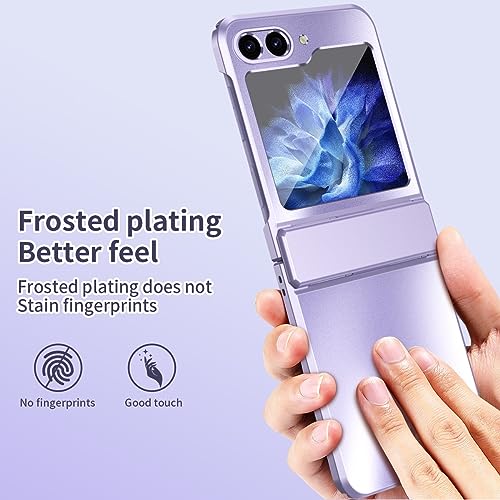 Cell Phone Case Compatible with Samsung Galaxy Z Flip 5 Case with Hinge Protection,Slim Thin Shockproof Hard Full-Body Protective Phone Case Cover for Flip5 5G Phone Smart Device Case and Cover Bundle