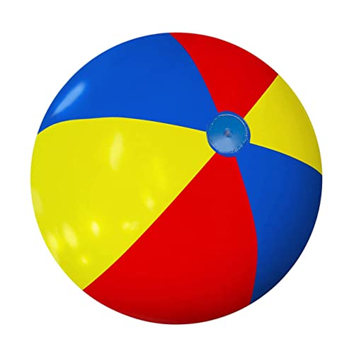 Alasum Inflatables 1pc Big Beach Ball Soccer Beach Ball Beach Balls for Kids Childrens Toys PVC Inflatables Water Ball Toy PVC Play Ball Colorful Play Balls Pool Party