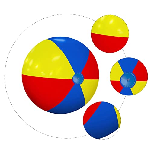 Alasum Inflatables 1pc Big Beach Ball Soccer Beach Ball Beach Balls for Kids Childrens Toys PVC Inflatables Water Ball Toy PVC Play Ball Colorful Play Balls Pool Party