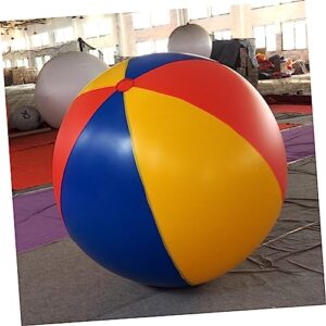 Alasum Inflatables 1pc Big Beach Ball Soccer Beach Ball Beach Balls for Kids Childrens Toys PVC Inflatables Water Ball Toy PVC Play Ball Colorful Play Balls Pool Party