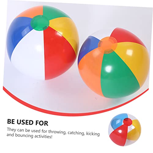 ibasenice 12PCS Beach Ball Dance Party Decorations Kids playset Outdoor Inflatable Pool Swimming Pool for Kids Baby Toy Outside Toys PVC Sports Ball Water Park Ball Inflatable Ball Summer