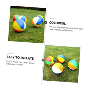 ibasenice 12PCS Beach Ball Dance Party Decorations Kids playset Outdoor Inflatable Pool Swimming Pool for Kids Baby Toy Outside Toys PVC Sports Ball Water Park Ball Inflatable Ball Summer